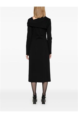 Abito midi asimmetrico nero ALBERTA FERRETTI | A040951220555